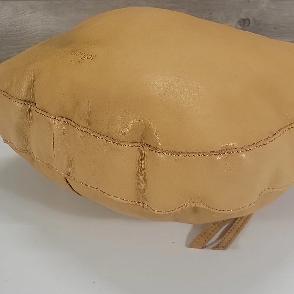 Margot Tan Leather Shoulder Bag